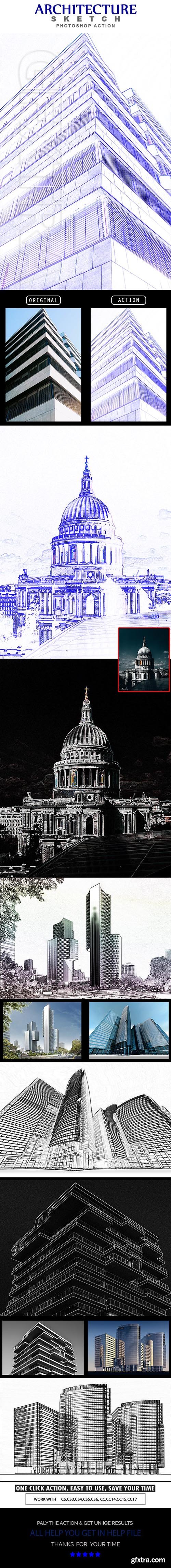 GraphicRiver - Architecture Sketch Photoshop Action 24965106