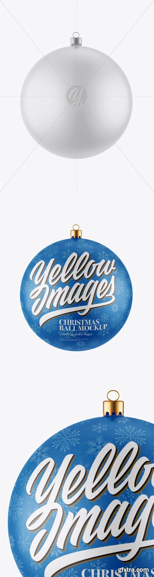 Matte Christmas Ball Mockup 52007 Matte Christmas Ball Mockup 52007