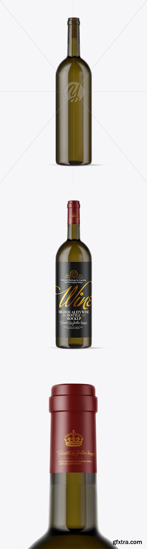 Antique Green Glass White Wine Bottle Mockup 52028 Antique Green Glass White Wine Bottle Mockup 52028