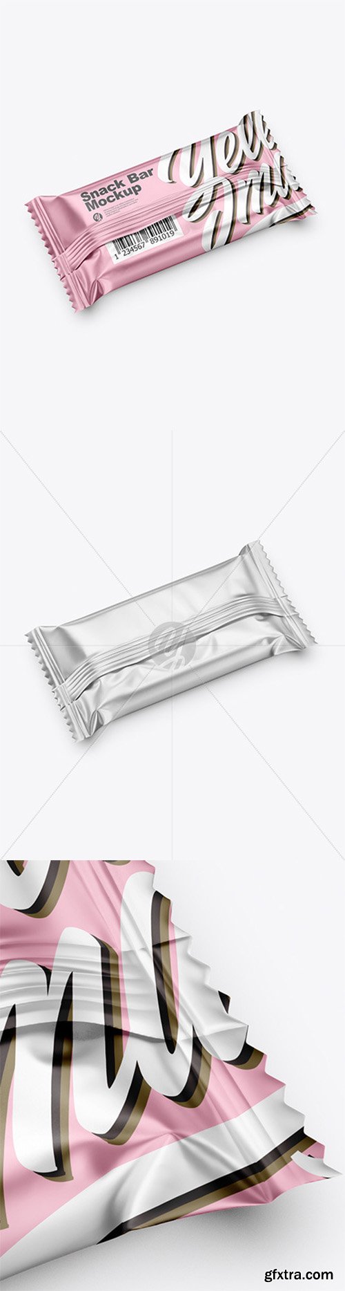 Matte Metallic Snack Bar Mockup 52066 Matte Metallic Snack Bar Mockup 52066