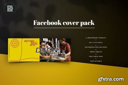 Retro Facebook Cover Pack