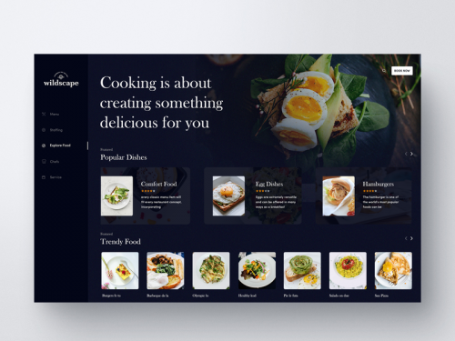 Dashboard UI Design (Food) - dashboard-ui-design-exploration-food