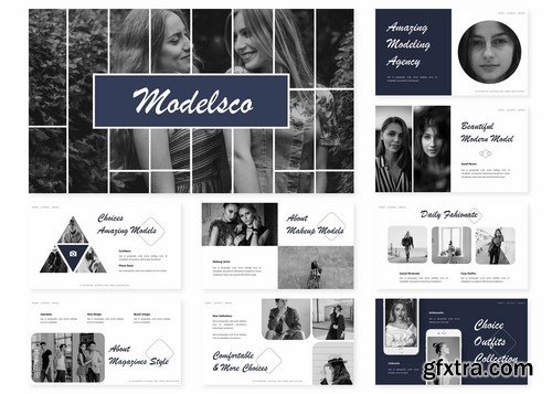 Modelsco Powerpoint Template