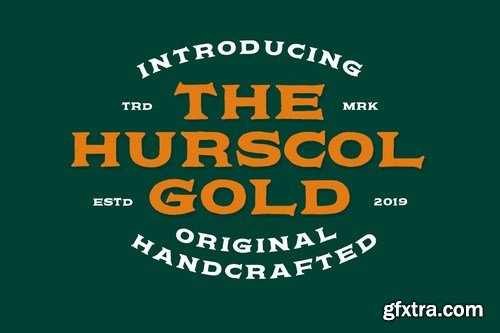 Hurscol Vintage Typeface