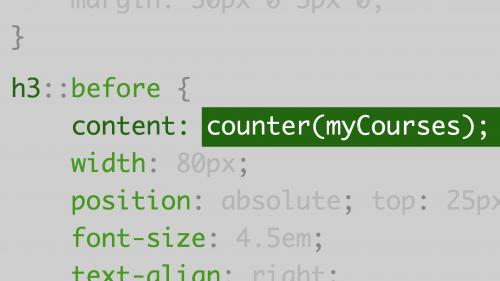 Lynda - Design the Web: Using Counters and Resets in CSS - 490519