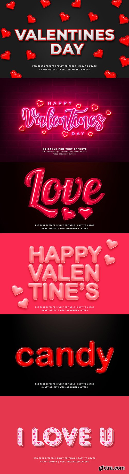 St. Valentine's Day Romantic Styles for Photoshop