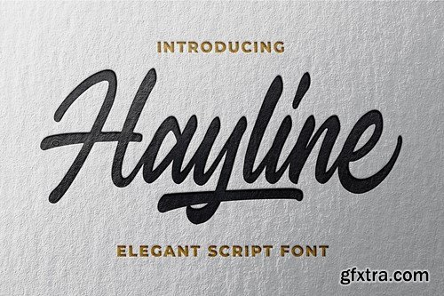 CM - Hayline - Elegant Script Font 4419725 CM - Hayline - Elegant Script Font 4419725