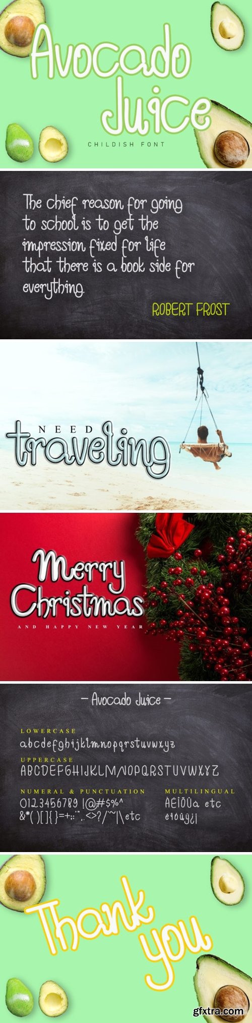 Avocado Juice Font