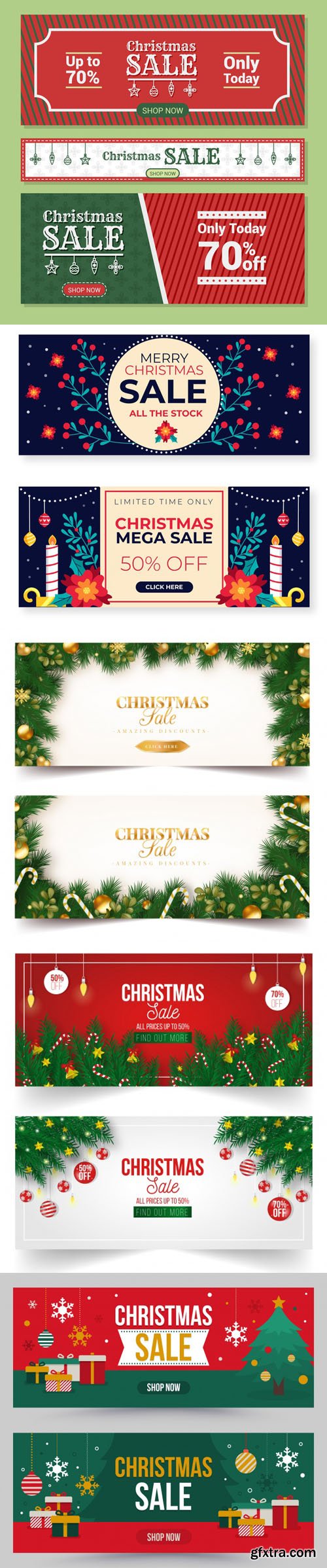 Holiday Sales Banners Vector Collection 3 Holiday Sales Banners Vector Collection 3