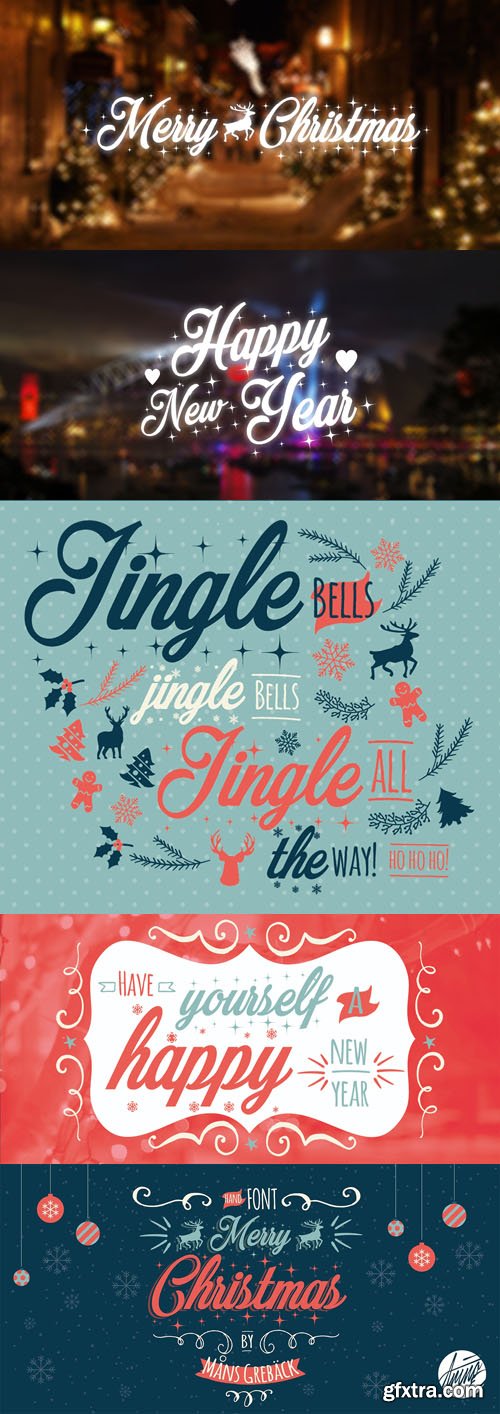 Merry Christmas Flake + Merry Christmas Star Fonts Merry Christmas Flake + Merry Christmas Star Fonts