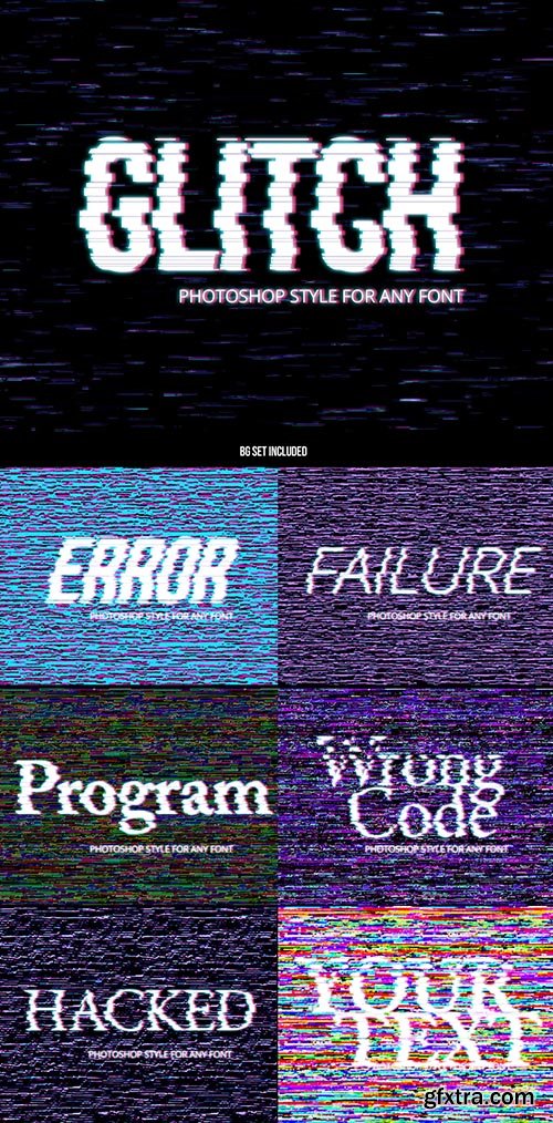 Glitch Text Effect Style 233079565 Glitch Text Effect Style 233079565