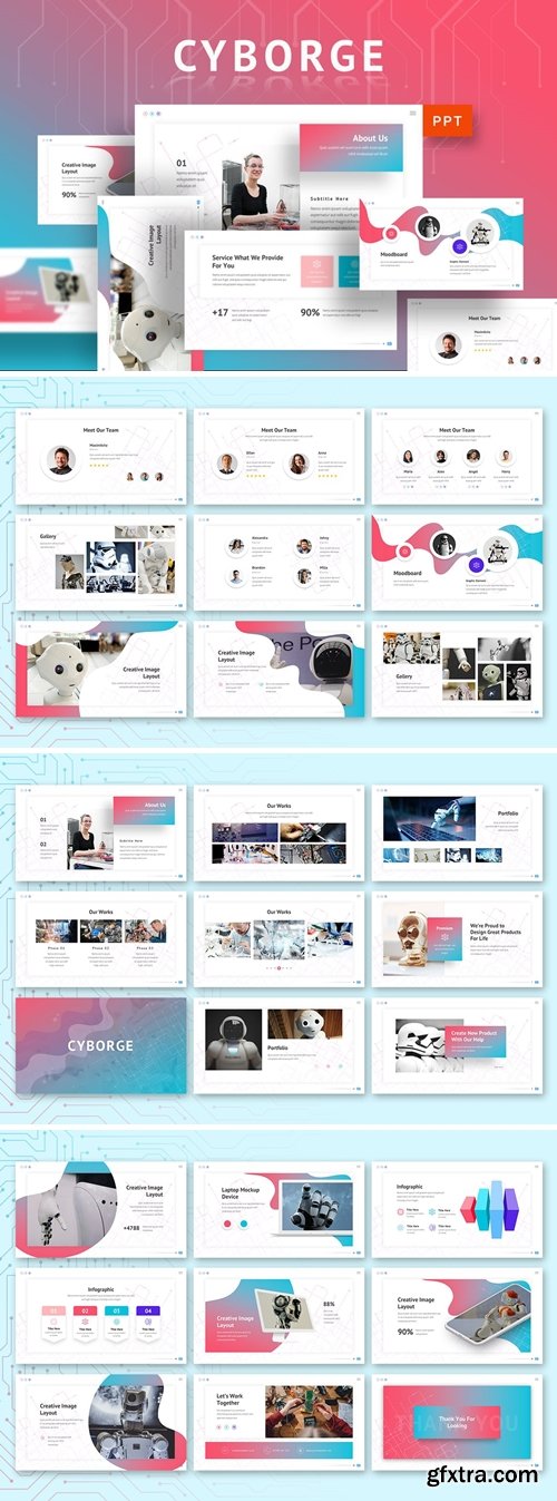 Cyborge - AI Powerpoint, Keynote and Google Slides Templates