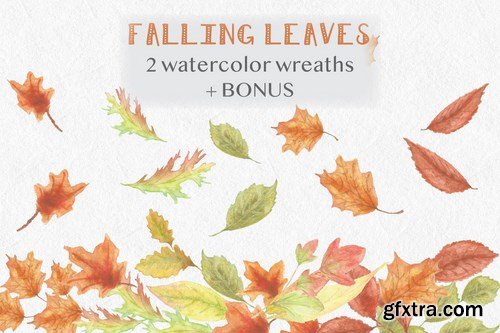 Falling Leaves Autumn Clip Art