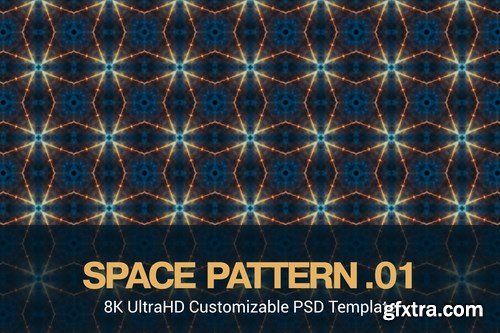 8K UltraHD Seamless Space Pattern Background