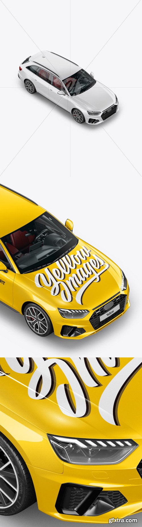 Station Wagon Mockup - Half Side View (High-Angle Shot) 51112 Station Wagon Mockup - Half Side View (High-Angle Shot) 51112