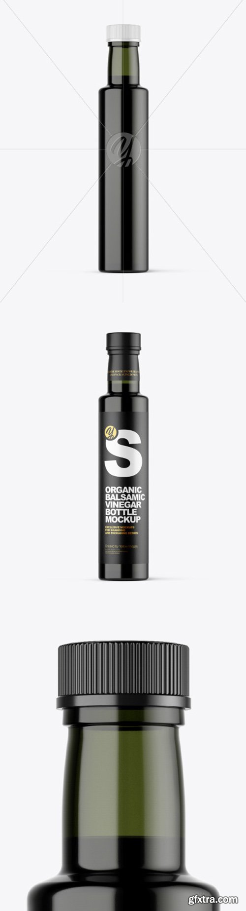 Green Glass Vinegar Bottle Mockup 51104 Green Glass Vinegar Bottle Mockup 51104