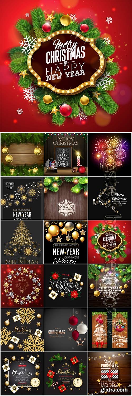 Christmas and New Year vector # 7