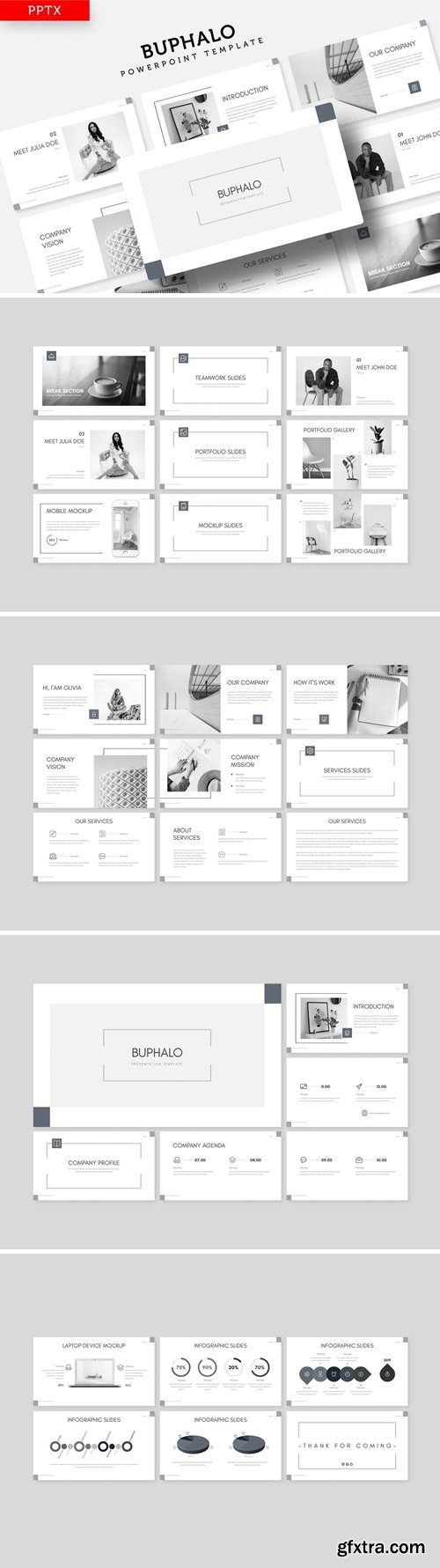 Buphalo Powerpoint, Keynote and Google Slides Templates