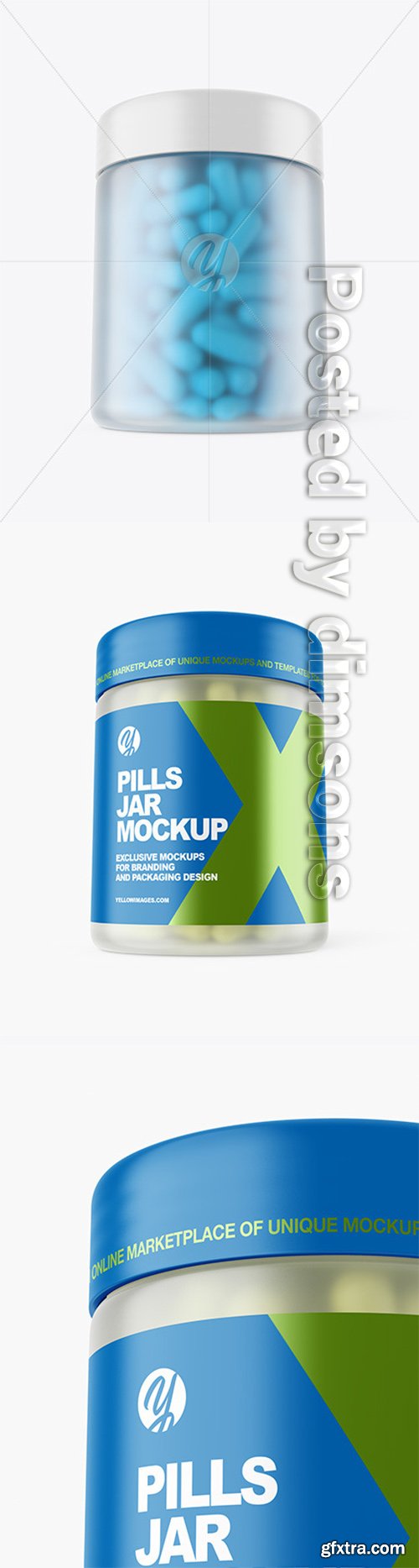 Frosted Pills Jar Mockup 52095 Frosted Pills Jar Mockup 52095