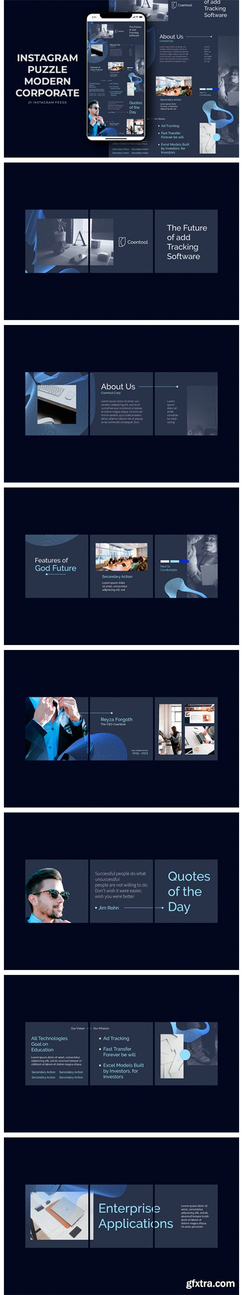 Instagram Puzzle Modern Corporate 2128834