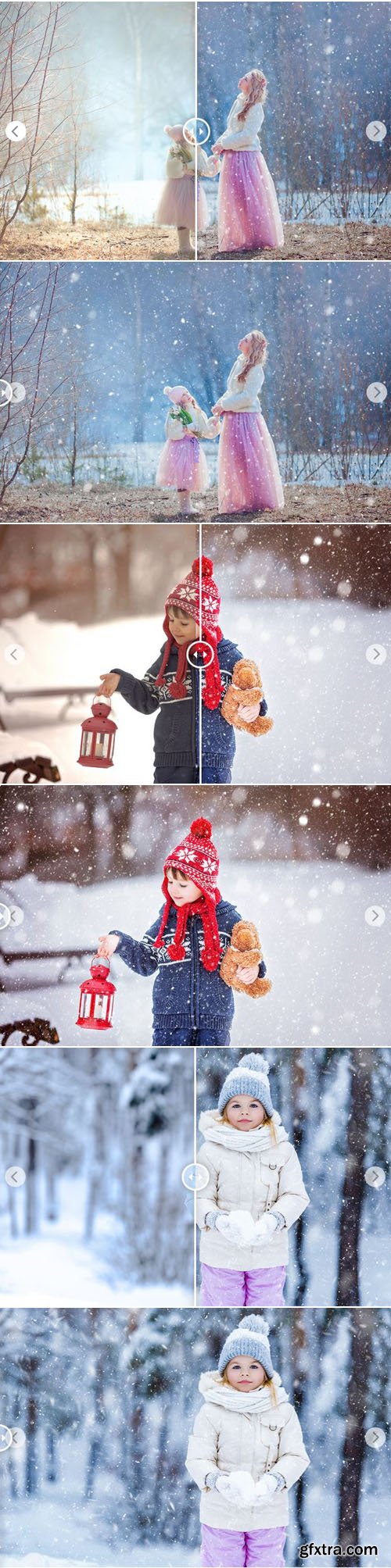 10 Snow Overlays Bundle for Photoshop