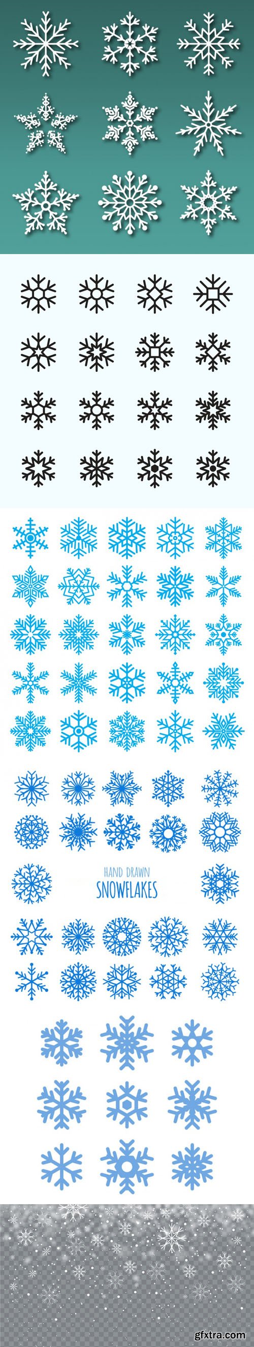 Snowflakes Vector Collection 2 Snowflakes Vector Collection 2