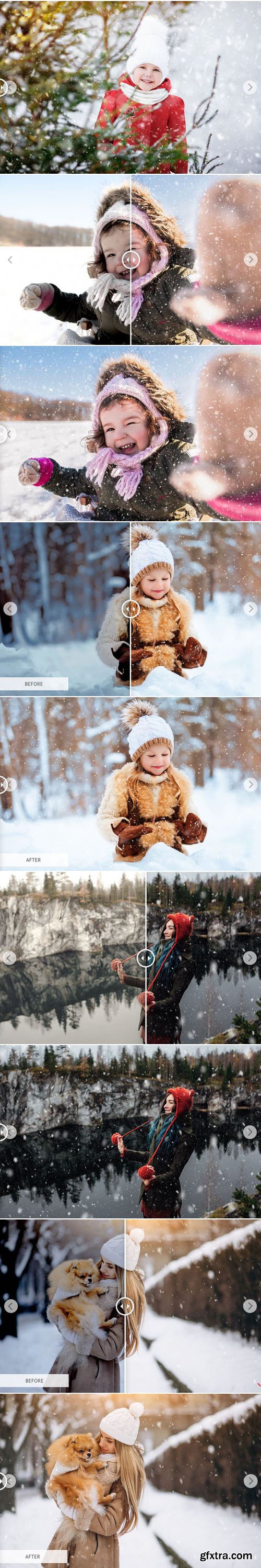 10 Snow Overlays Bundle for Photoshop