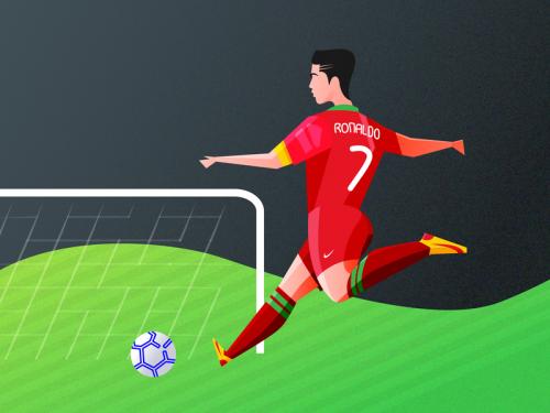 Football illustration - Ronaldo - football-illustration-ronaldo