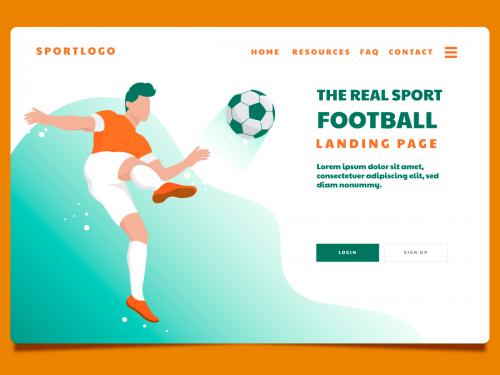 Football sport landing page - football-sport-landing-page