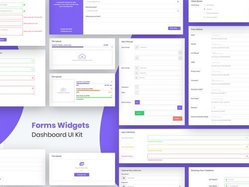 Forms Widgets Dashboard Ui Kit - forms-widgets-dashboard-ui-kit