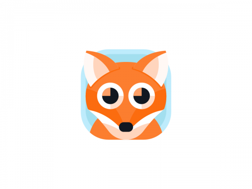 Fox App Icon Illustration - fox-app-icon-illustration