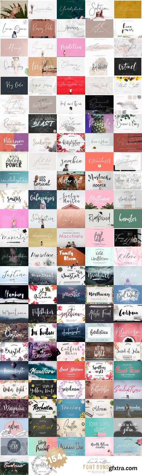 154 IN 1 FONT BUNDLE WHOLE SHOP