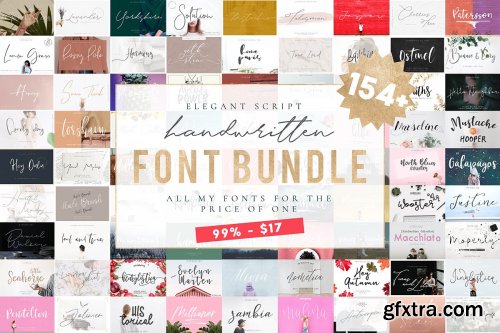 154 IN 1 FONT BUNDLE WHOLE SHOP