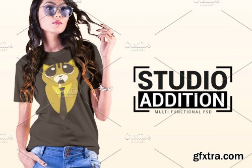 CreativeMarket - Female t-shirt Mockup-V-2-006 4180801