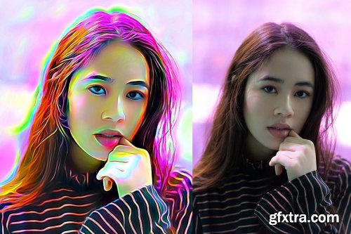 CreativeMarket - Speed Paint Photoshop Action 4286019