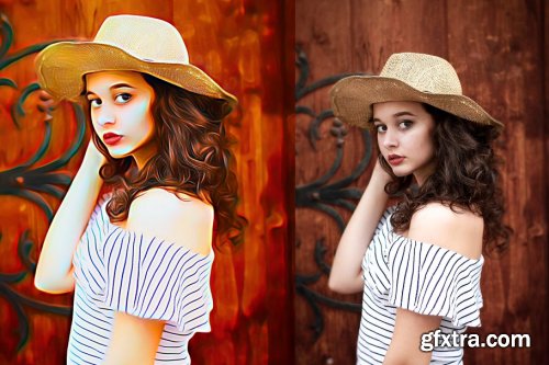 CreativeMarket - Speed Paint Photoshop Action 4286019