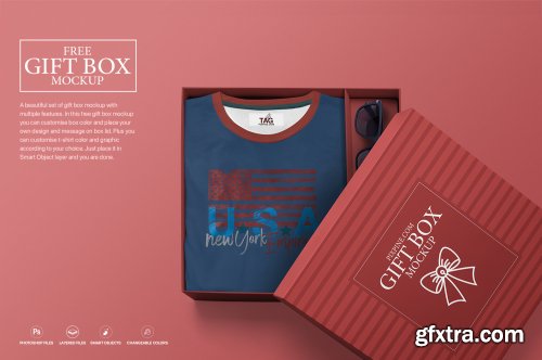 Gift Box Mockup