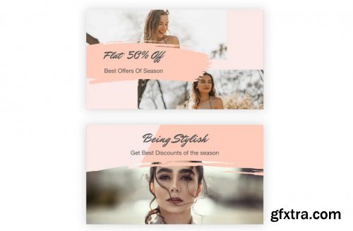 21 Social Media Banners Kit (Vol. 5) in Adobe XD