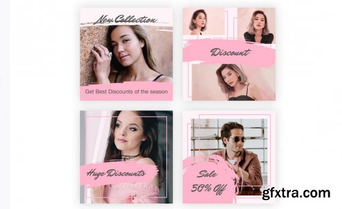 21 Social Media Banners Kit (Vol. 6) in Adobe XD