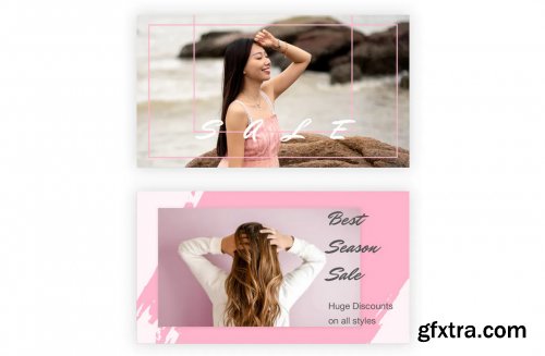 21 Social Media Banners Kit (Vol. 6) in Adobe XD