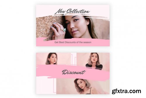 21 Social Media Banners Kit (Vol. 6) in Adobe XD