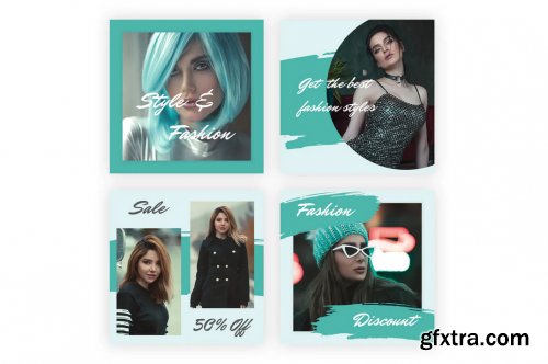 21 Social Media Banners Kit (Vol. 4) in Adobe XD