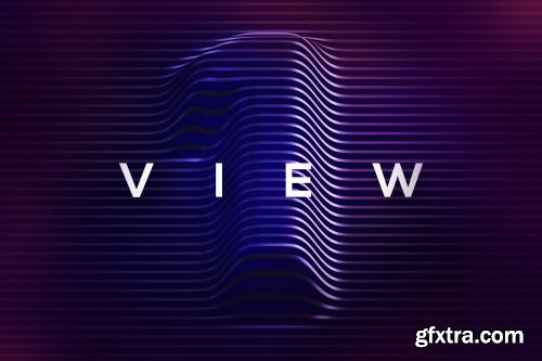 CreativeMarket - Embossed Lines 3D Lerttering 3850501