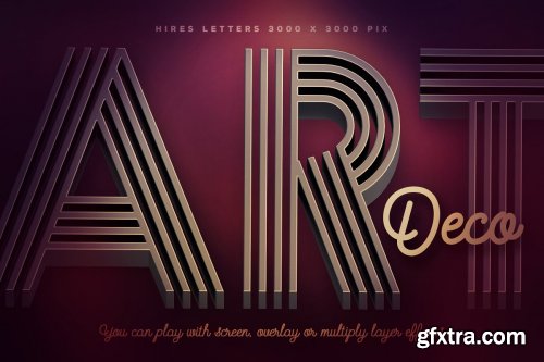 CreativeMarket - Modern Lines 3D Lerttering 3858571