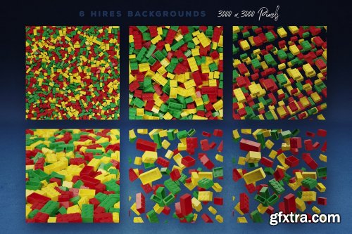 CreativeMarket - Toy Bricks 3D Lettering 3828851