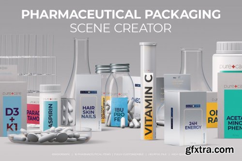 CreativeMarket - Medical Packaging Scene Creator 4333582