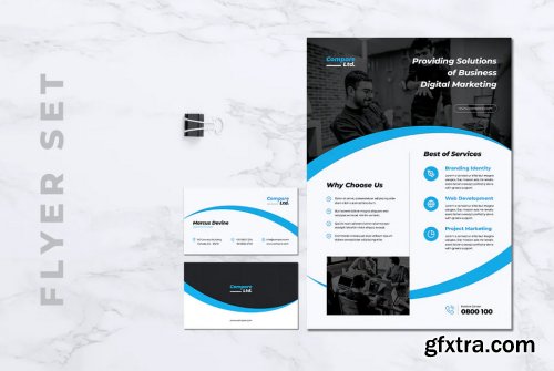 COMPORE Digital Marketing Flyer & Business Card