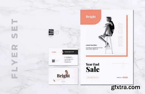 BRIGHT Fashion Flyer & Business Card