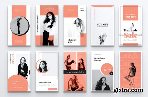 BRIGHT Fashion Instagram Stories