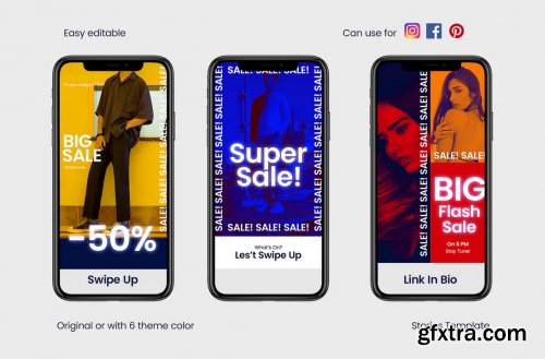 Shades Post + Story Social Media Template